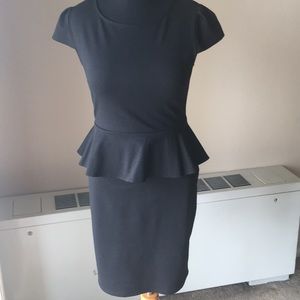 Ann Taylor black Peplum dress